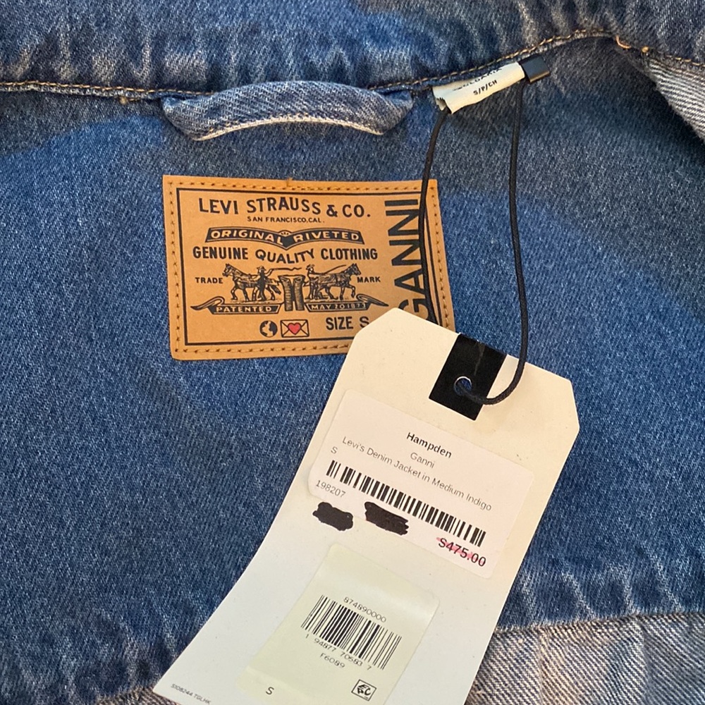 Ganni Blue Jean Jacket - Picture 5 of 6
